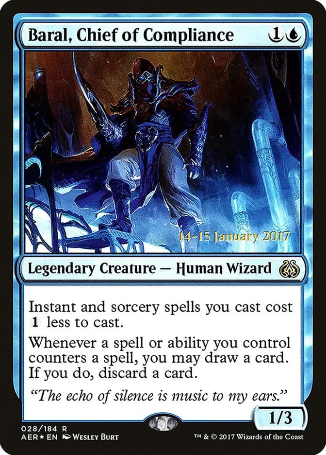 Card image of Baral, Chief of Compliance