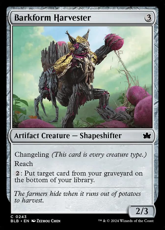 Card image of Barkform Harvester