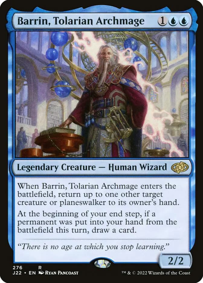 Card image of Barrin, Tolarian Archmage