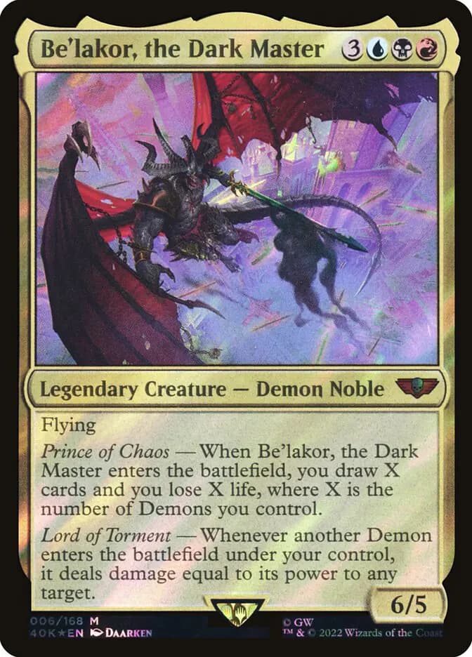 Card image of Be'lakor, the Dark Master