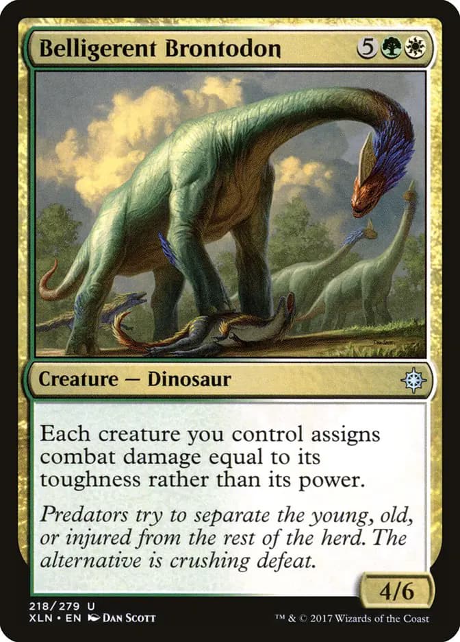 Card image of Belligerent Brontodon