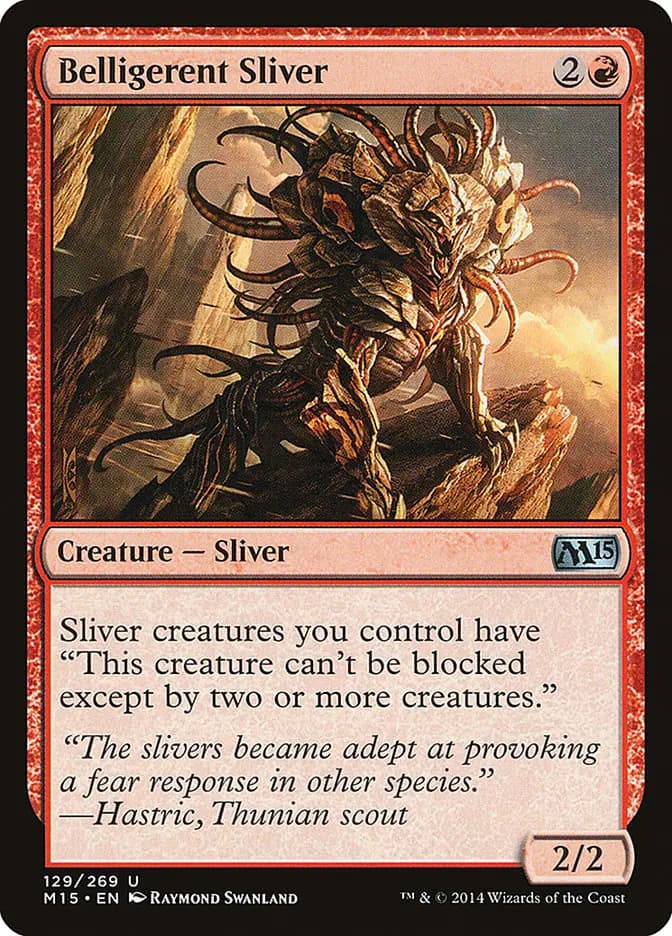 Card image of Belligerent Sliver