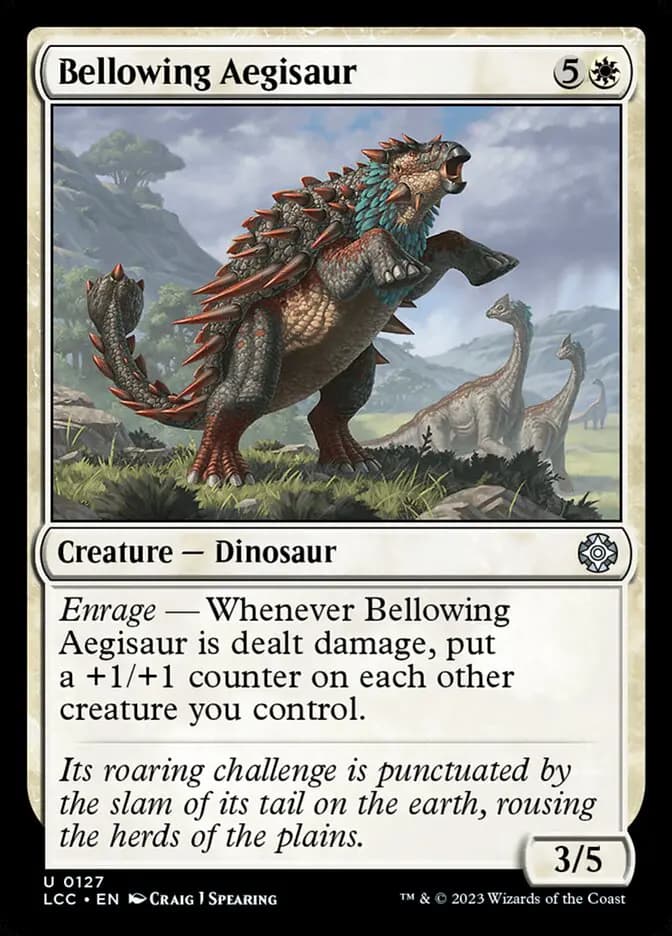 Card image of Bellowing Aegisaur