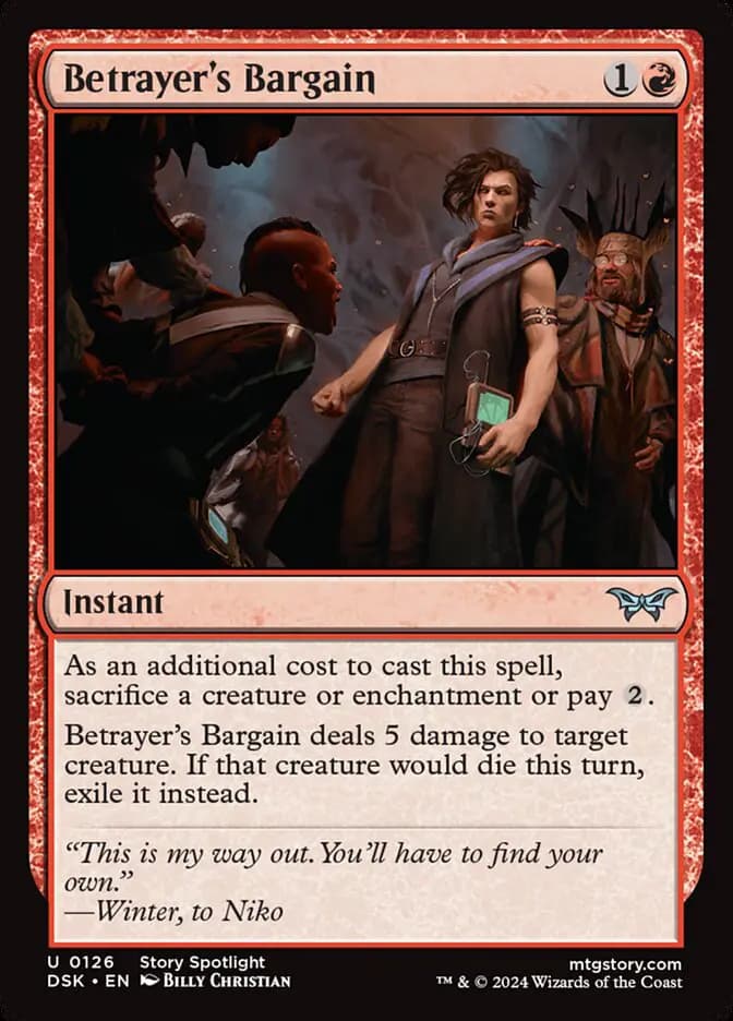 Card image of Betrayer's Bargain