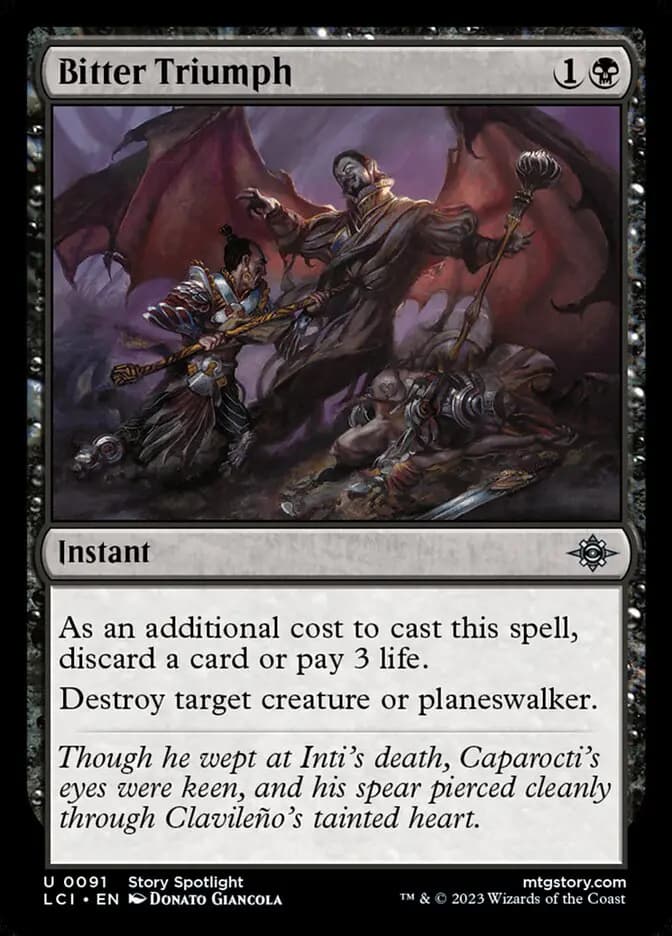 Card image of Bitter Triumph