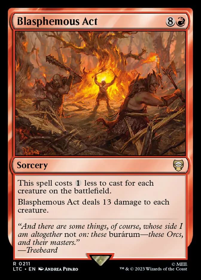 Card image of Blasphemous Act