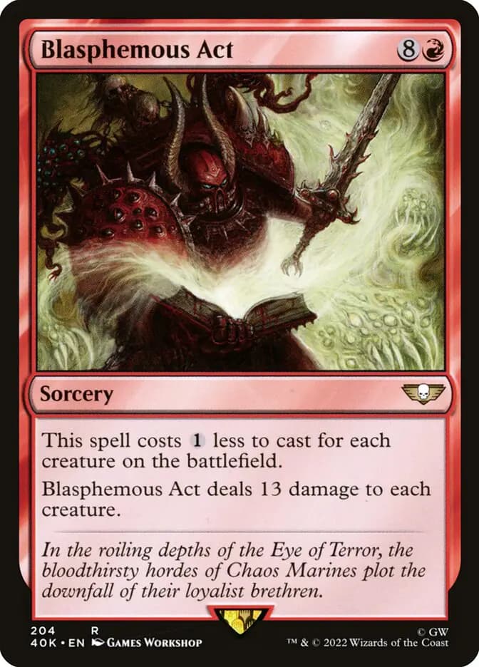 Card image of Blasphemous Act