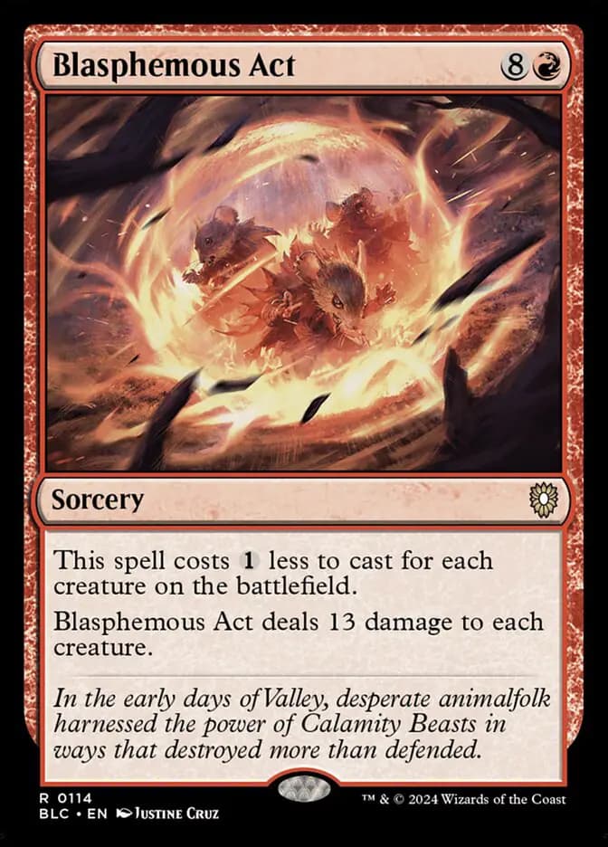 Card image of Blasphemous Act