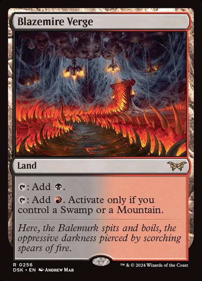Card image of Blazemire Verge