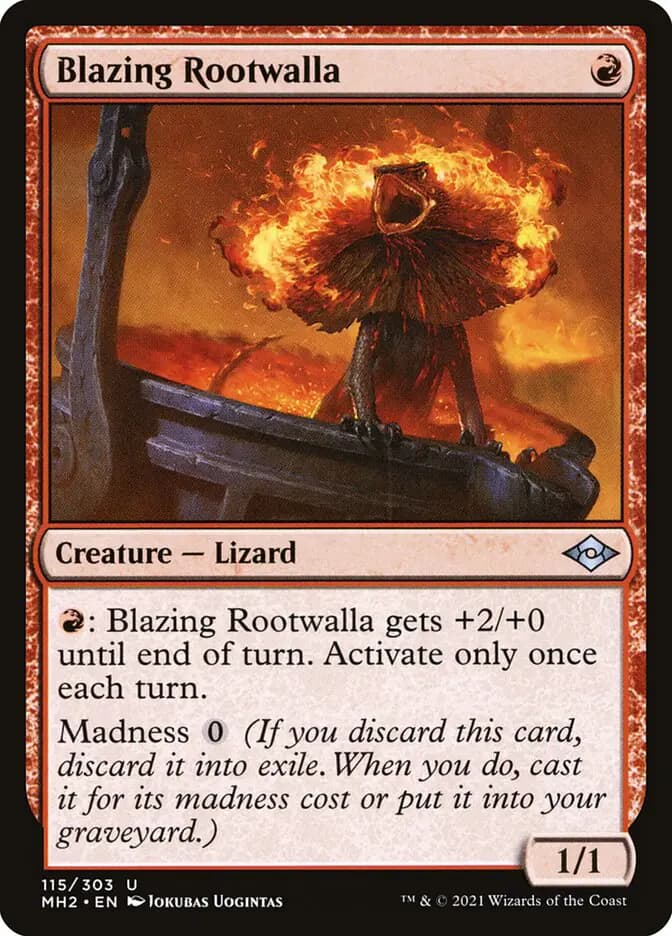 Card image of Blazing Rootwalla