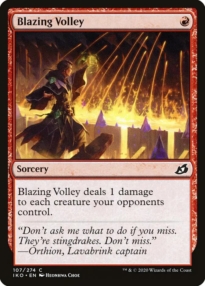 Card image of Blazing Volley