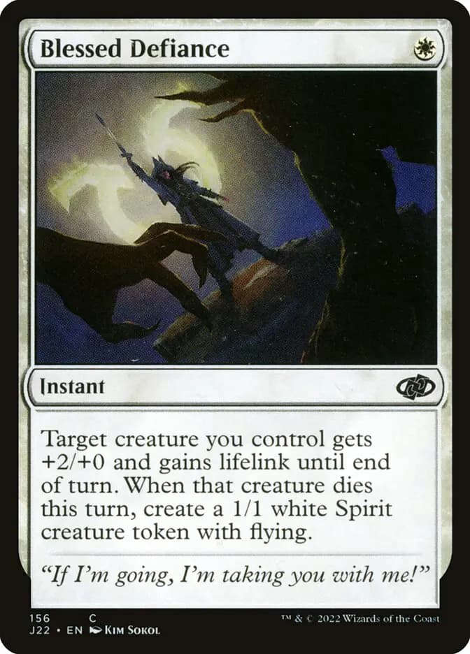 Card image of Blessed Defiance