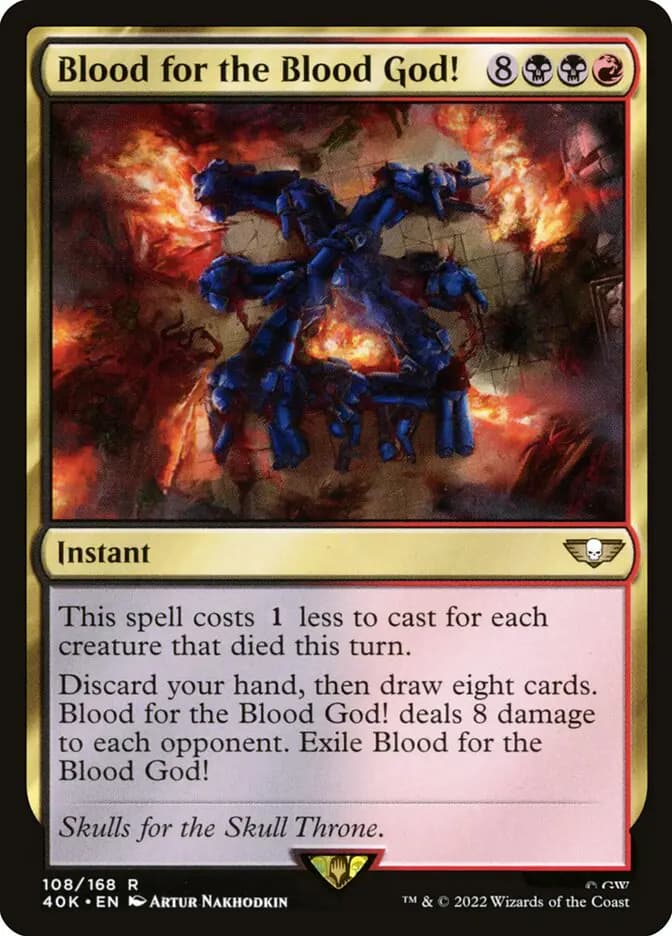 Card image of Blood for the Blood God!