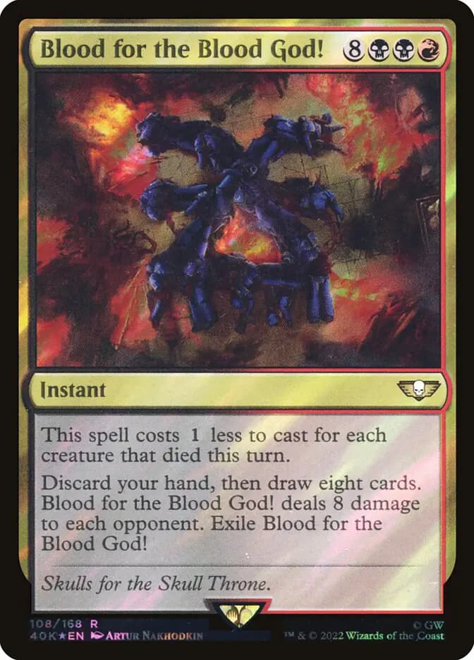 Card image of Blood for the Blood God!