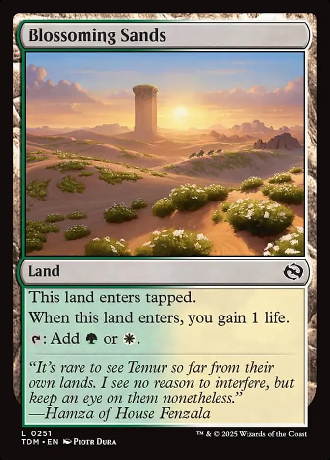 Card image of Blossoming Sands