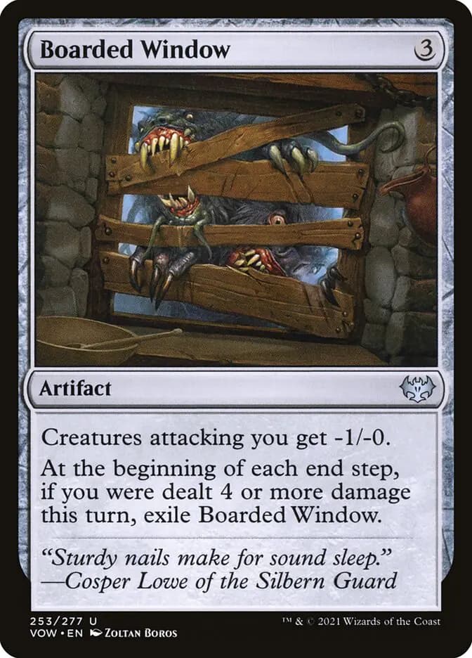 Card image of Boarded Window