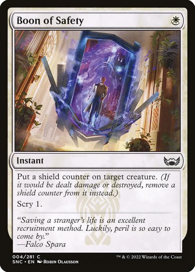 Card image of Boon of Safety