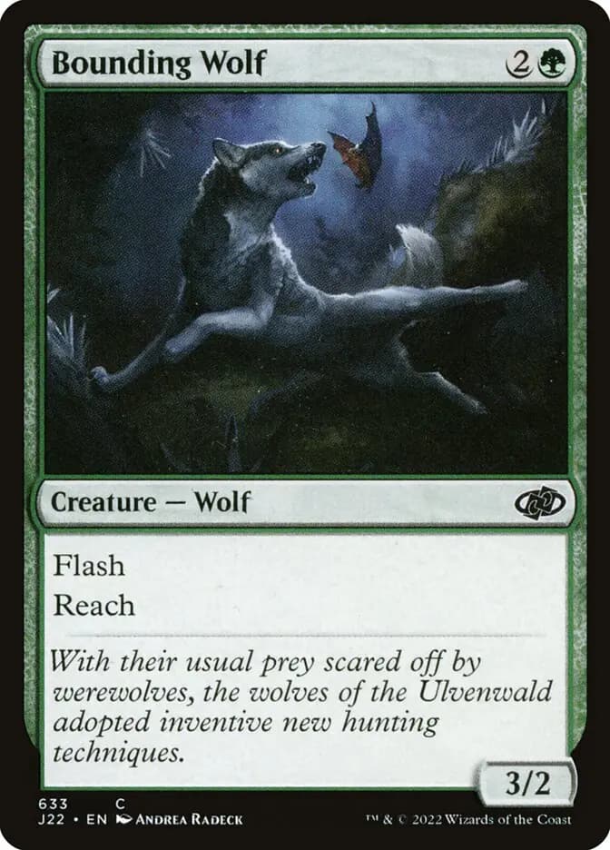 Card image of Bounding Wolf