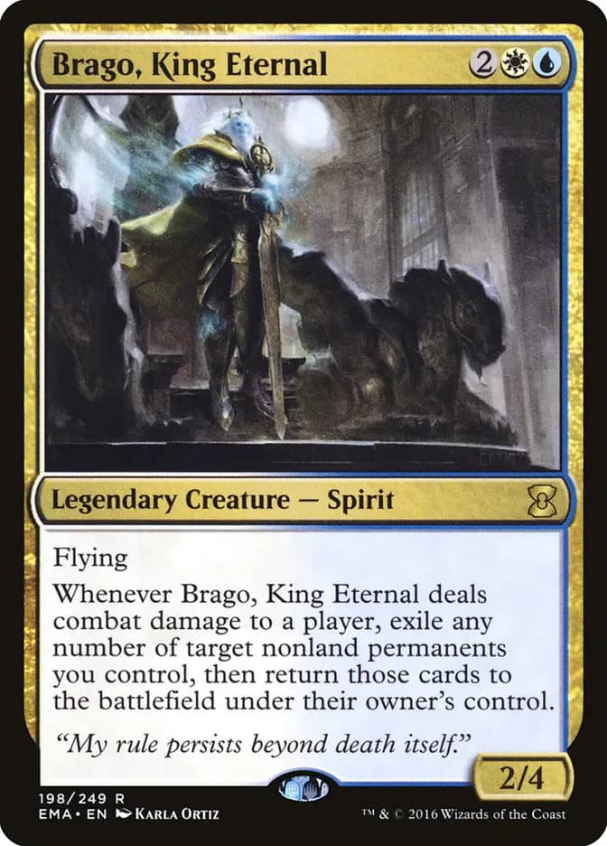Card image of Brago, King Eternal