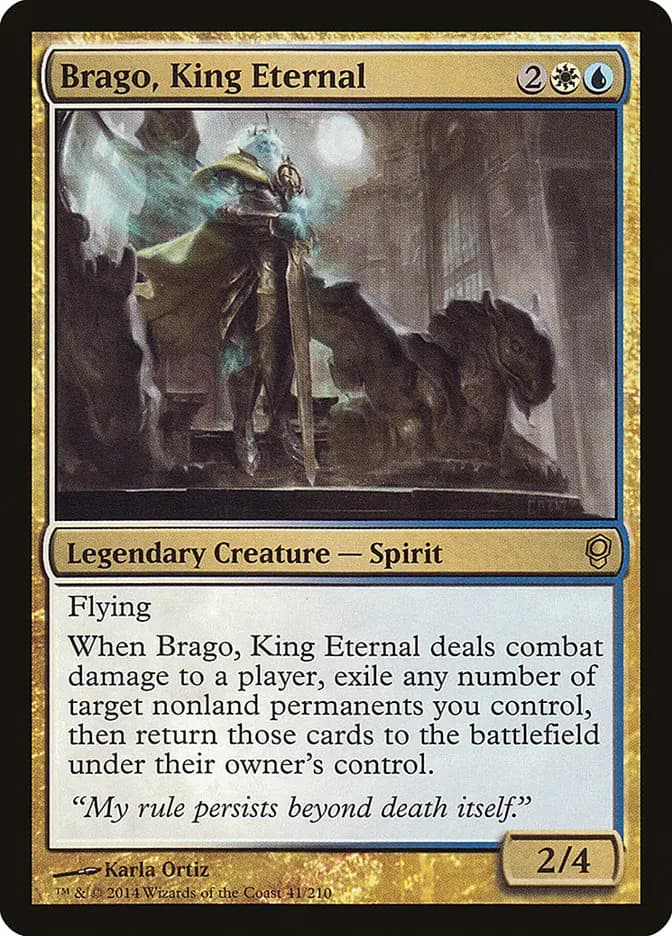 Card image of Brago, King Eternal