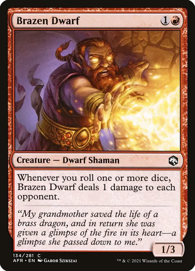 Card image of Brazen Dwarf