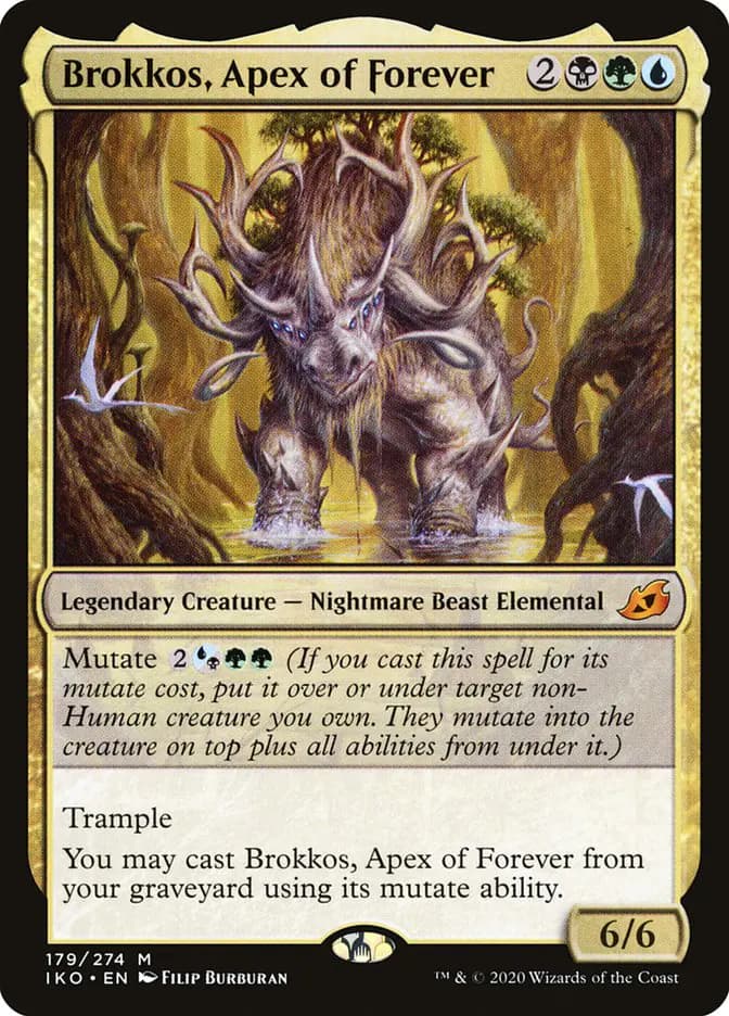 Card image of Brokkos, Apex of Forever