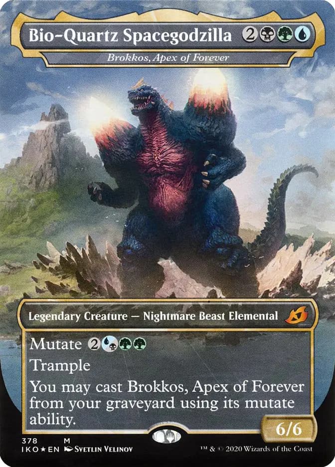 Card image of Brokkos, Apex of Forever