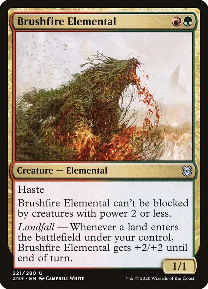 Card image of Brushfire Elemental