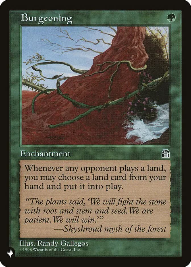 Card image of Burgeoning