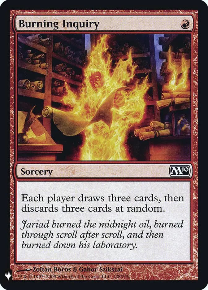 Card image of Burning Inquiry