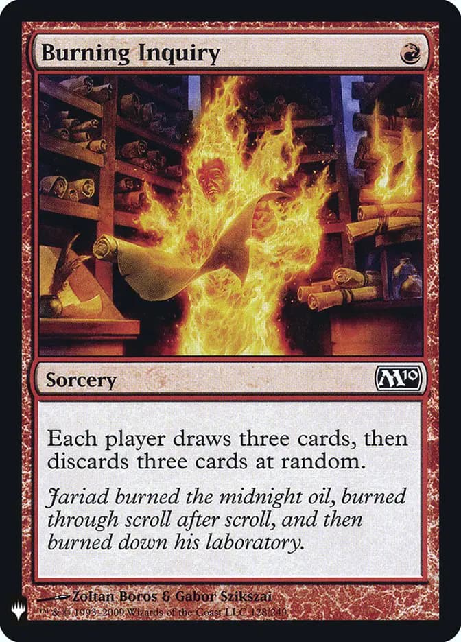 Card image of Burning Inquiry