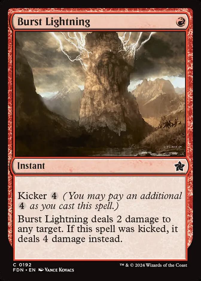 Card image of Burst Lightning