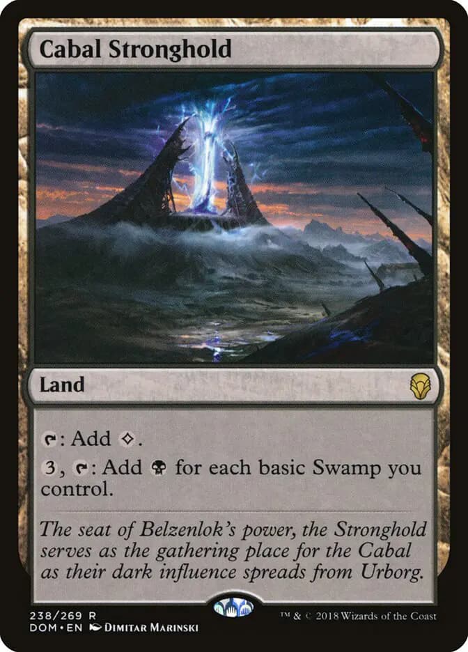 Card image of Cabal Stronghold