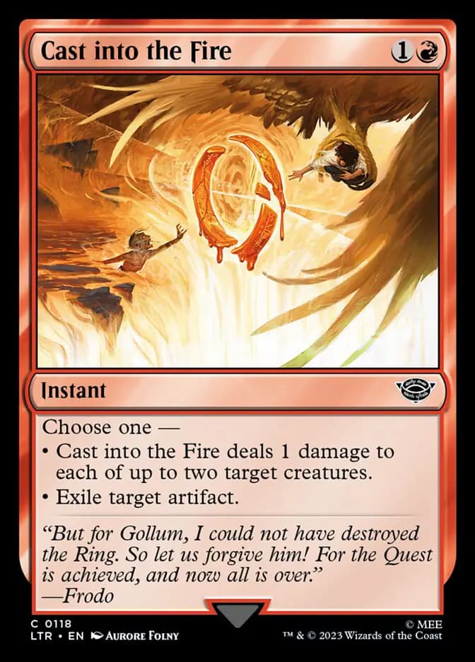 Card image of Cast into the Fire