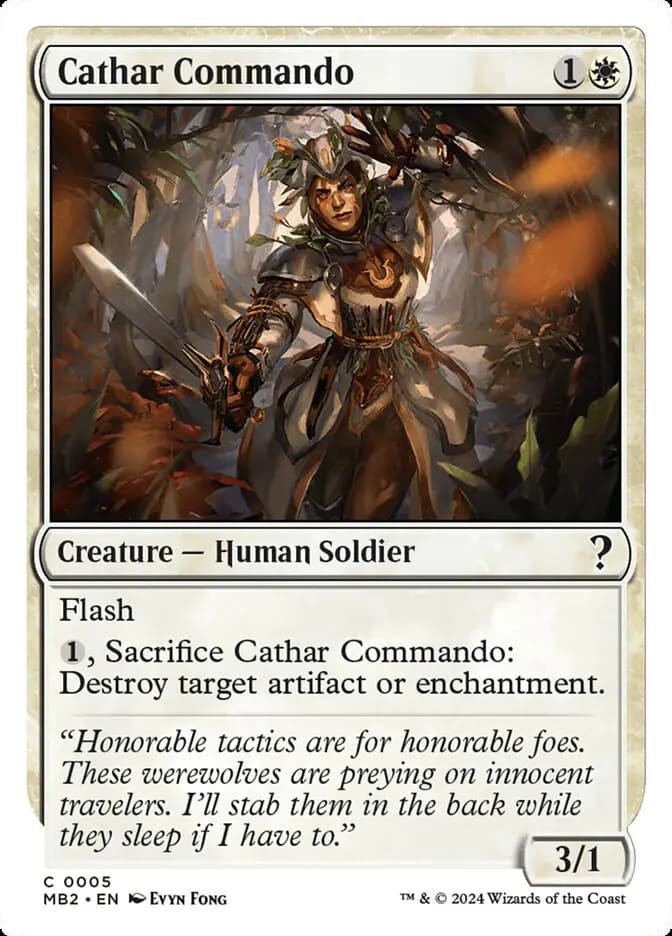 Card image of Cathar Commando