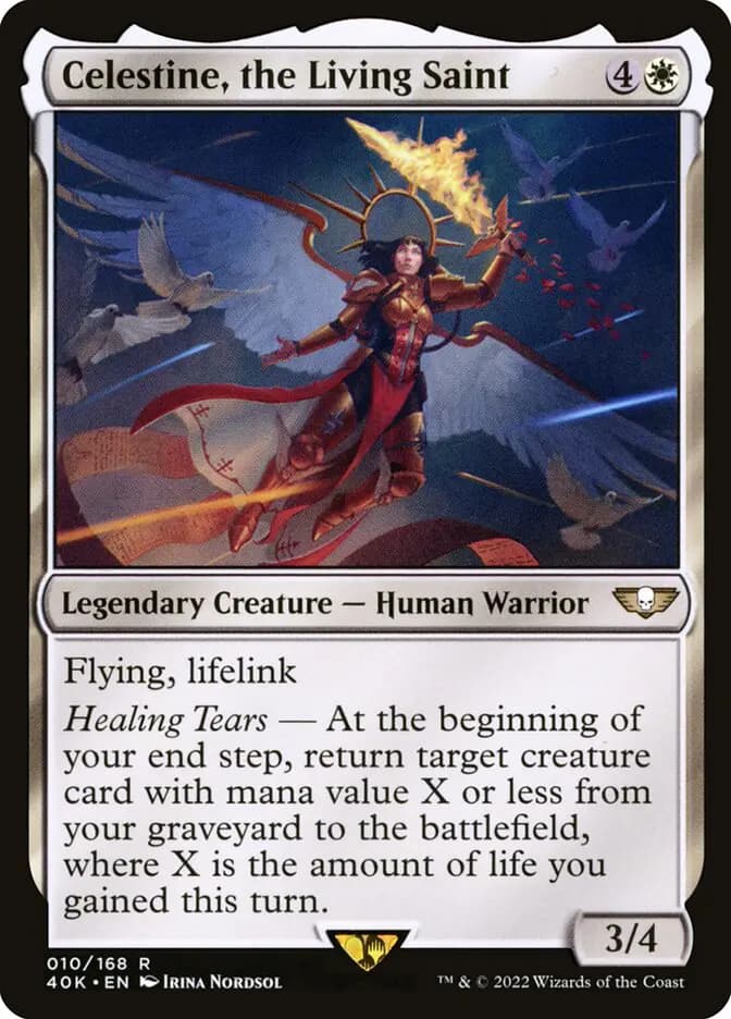 Card image of Celestine, the Living Saint
