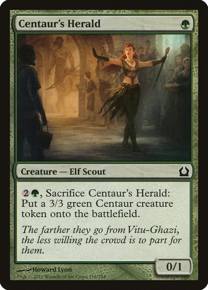 Card image of Centaur's Herald