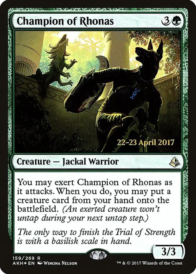 Card image of Champion of Rhonas