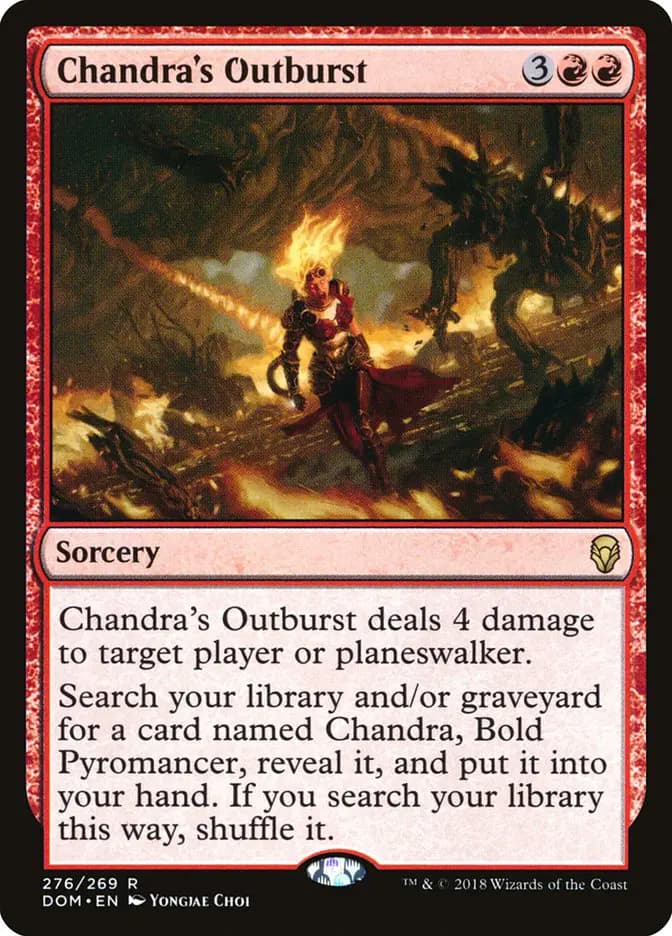 Card image of Chandra's Outburst