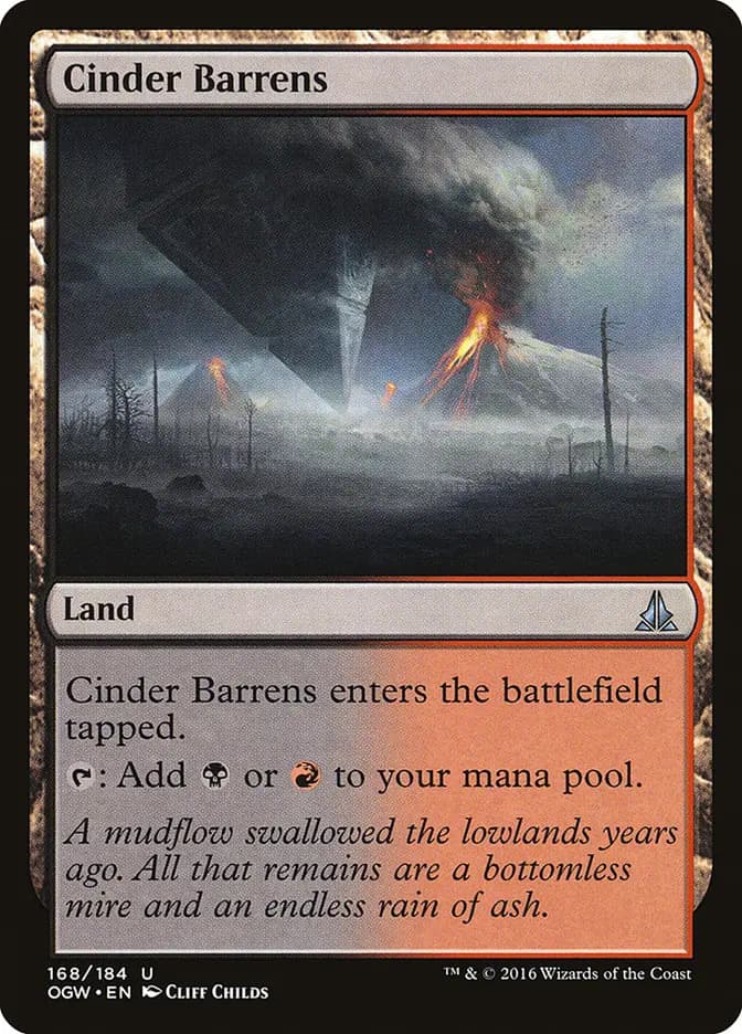 Card image of Cinder Barrens