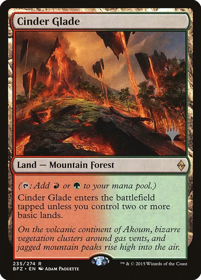 Card image of Cinder Glade