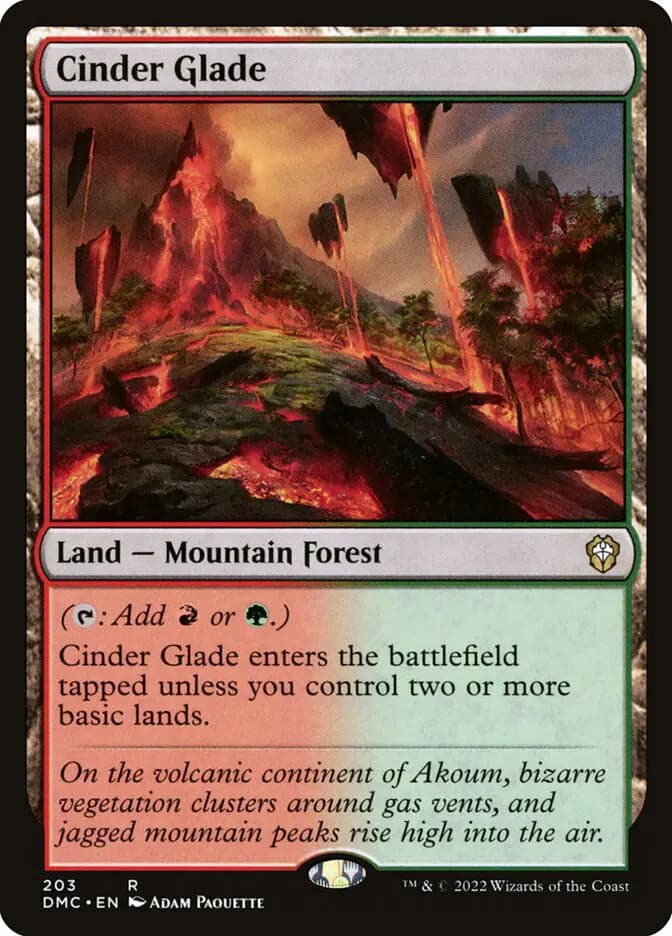 Card image of Cinder Glade