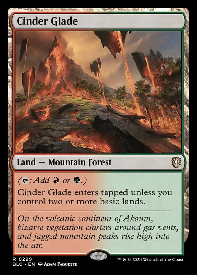 Card image of Cinder Glade