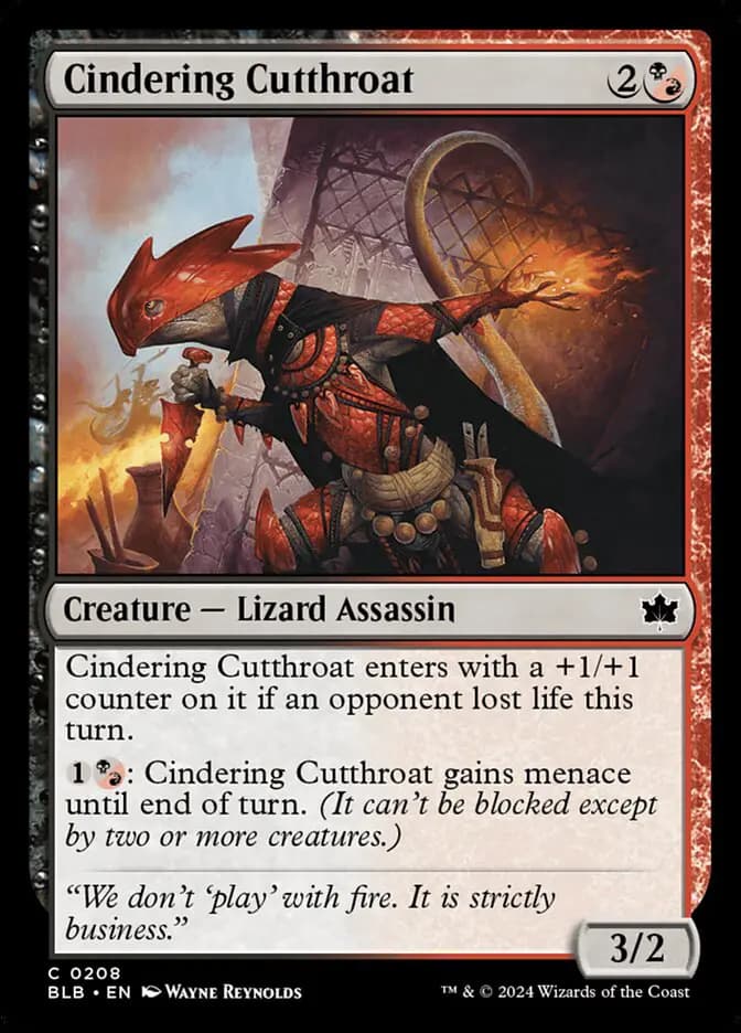 Card image of Cindering Cutthroat