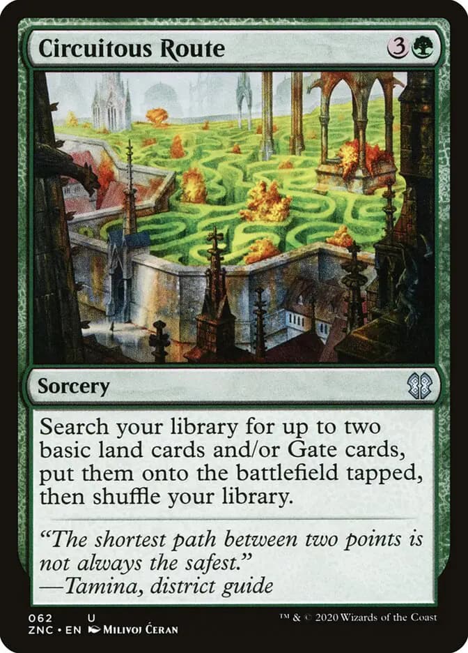 Card image of Circuitous Route