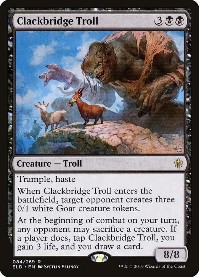 Card image of Clackbridge Troll