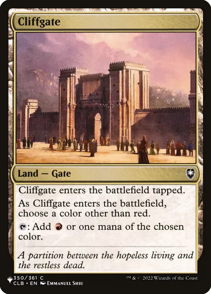 Card image of Cliffgate