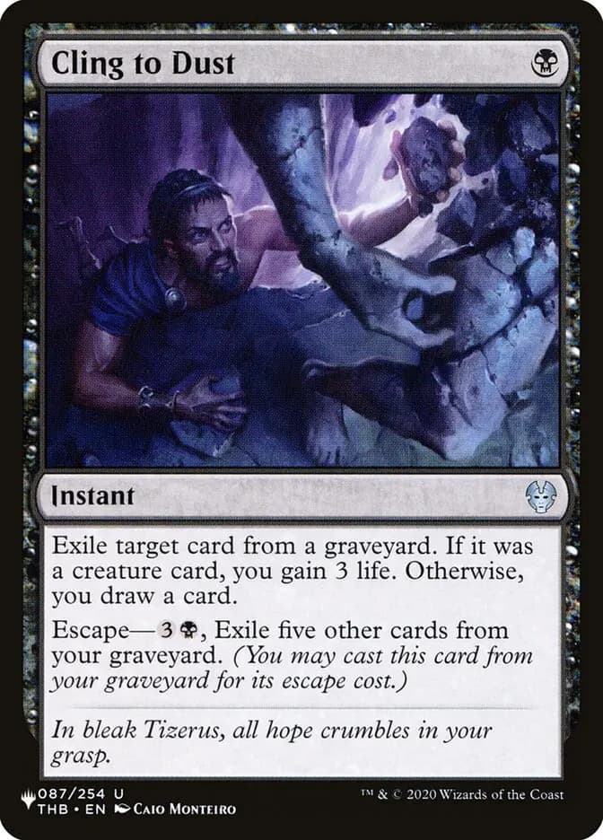 Card image of Cling to Dust