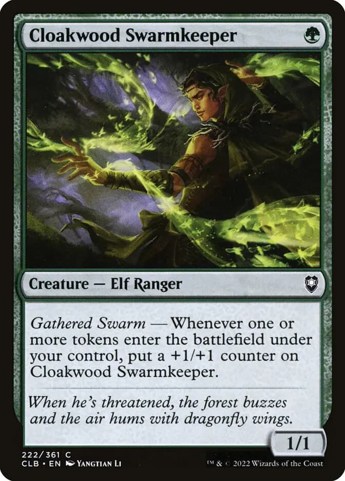 Card image of Cloakwood Swarmkeeper