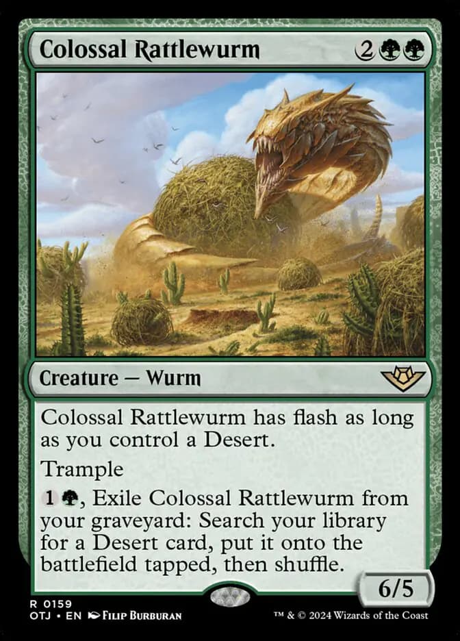 Card image of Colossal Rattlewurm